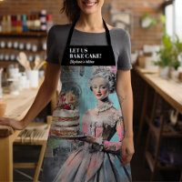 Faisons du gâteau Funny Sayings Apron