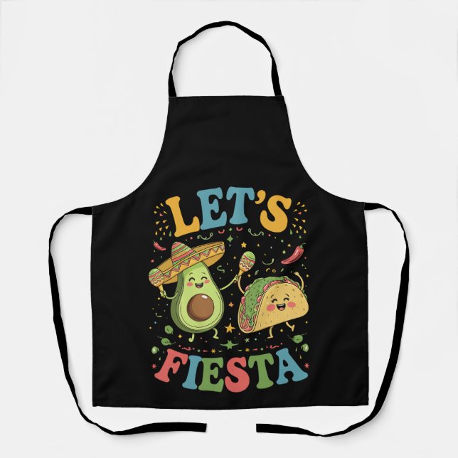 Tablier Faisons La Fête Avocat Et Tacos Cinco De Mayo (Recto)