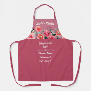 Tablier Fait Avec Amour Personnalisable