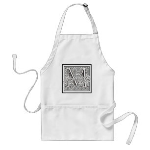 Tablier fait sur commande de mariage de monogramme