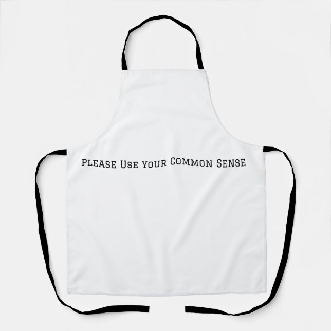 Tablier Faites Preuve De Bon Sens (Recto)