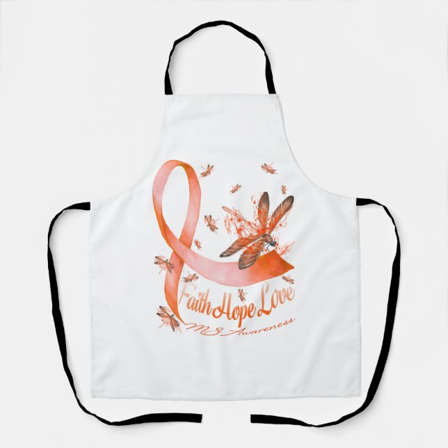 Tablier Faith Hope Love MS Awareness Dragonfly (Recto)