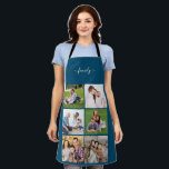 Tablier Famille Collage de photos 6 personnalisées, Texte<br><div class="desc">Espace photo personnalisable, Collage photo Les cadeaux pour lui ou elle sont le cadeau parfait pour un couple, grands-parents, mariage, anniversaire, bébé, Noël, Saint Valentin, jour de la Saint Valentin, jour de la mère ou fête des pères! Ils font aussi un grand cadeau entre amis. *** si vous rencontrez un...</div>