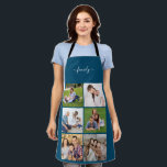 Tablier Famille Collage de photos 6 personnalisées, Texte<br><div class="desc">Espace photo personnalisable, Collage photo Les cadeaux pour lui ou elle sont le cadeau parfait pour un couple, grands-parents, mariage, anniversaire, bébé, Noël, Saint Valentin, jour de la Saint Valentin, jour de la mère ou fête des pères! Ils font aussi un grand cadeau entre amis. *** si vous rencontrez un...</div>