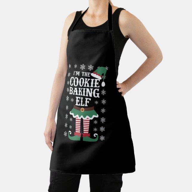 Tablier Famille Correspondant Le Cookie Baking Elf Noël (Insitu)