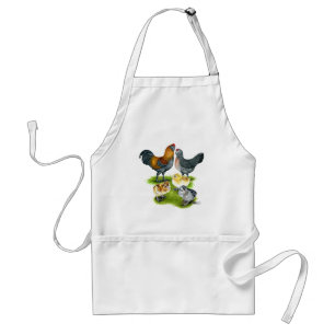 Tablier Famille de poulets Ameraucana