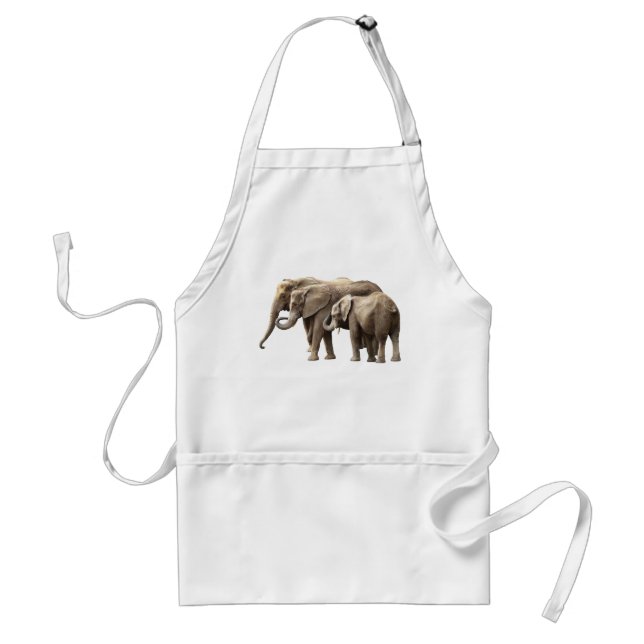Tablier Famille d'éléphants (Devant)