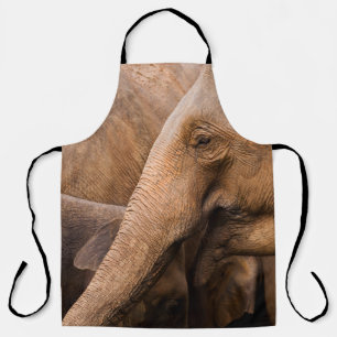Tablier Famille des éléphants : Faune majestueuse