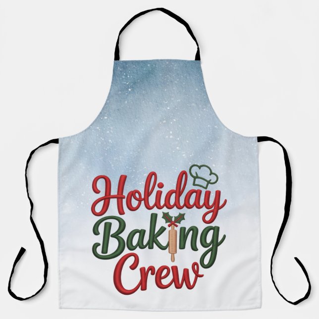 Tablier Family Christmas Baking Team Apron  (Recto)