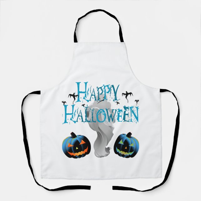 Tablier Fantôme de Joyeux Halloween - Costume de Halloween (Recto)