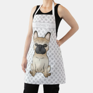Tablier Faon avec masque noir Bouledogue français chien &