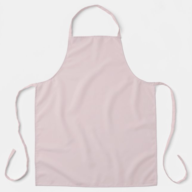 Tablier Fard Rose Poudré Couleur Uni (Recto)