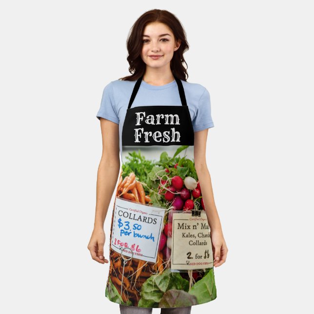 Tablier Farmer's Market Helper Farm Fresh Art Apron (Porté)