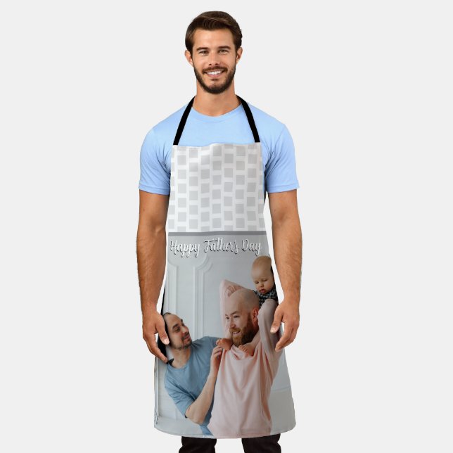 Tablier Father’s Day Gift for Dad | Custom Photo  (Porté)