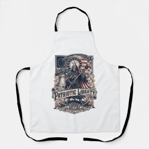 Tablier Faucheuse de Liberté Patriotique Squelette de Patr