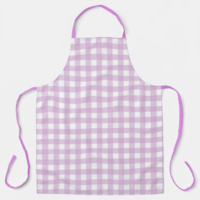 Tablier Faye et Lauren Pink En vichy (Recto)
