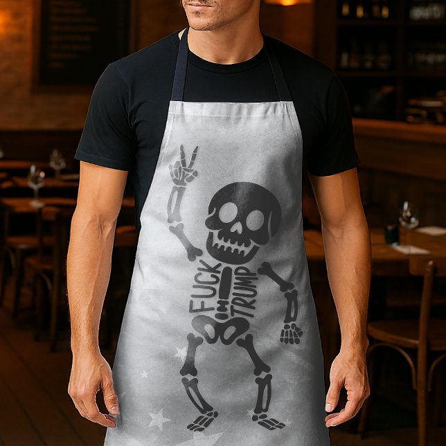 Tablier FDT Trump Funny Anti Trump Skeleton (Créateur téléchargé)