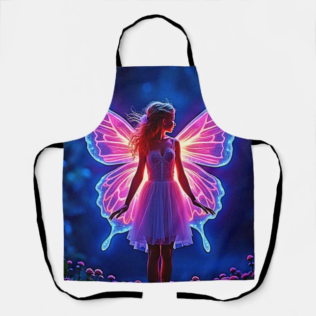 Tablier Fée de papillon mystique éclatante (Recto)