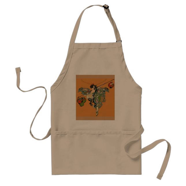 Tablier Féerie de ballerine avec des lanternes (Devant)