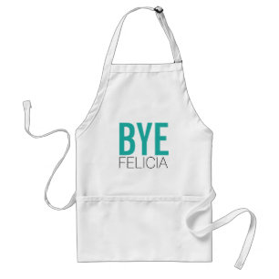 Tablier Felicia SECONDAIRE drôle dans Teal