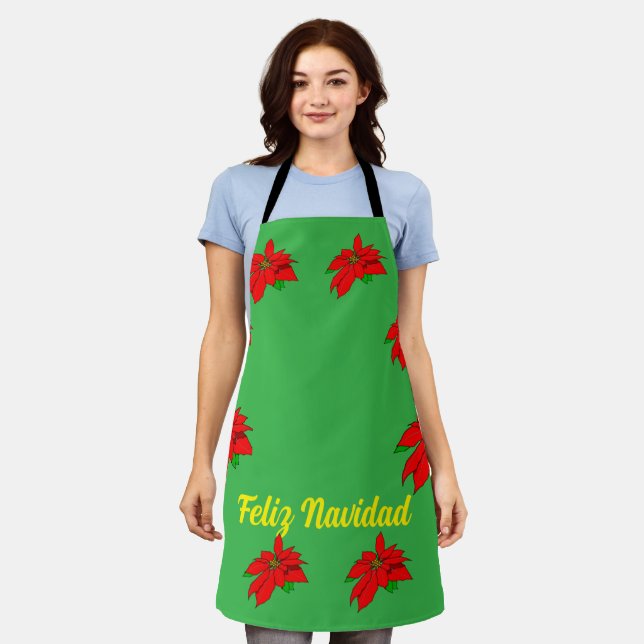 Tablier Feliz Navidad Christmas Apron (Porté)