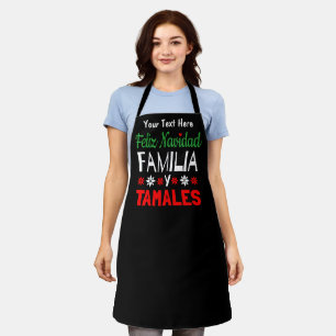 Tablier Feliz Navidad Familia Y Tamales