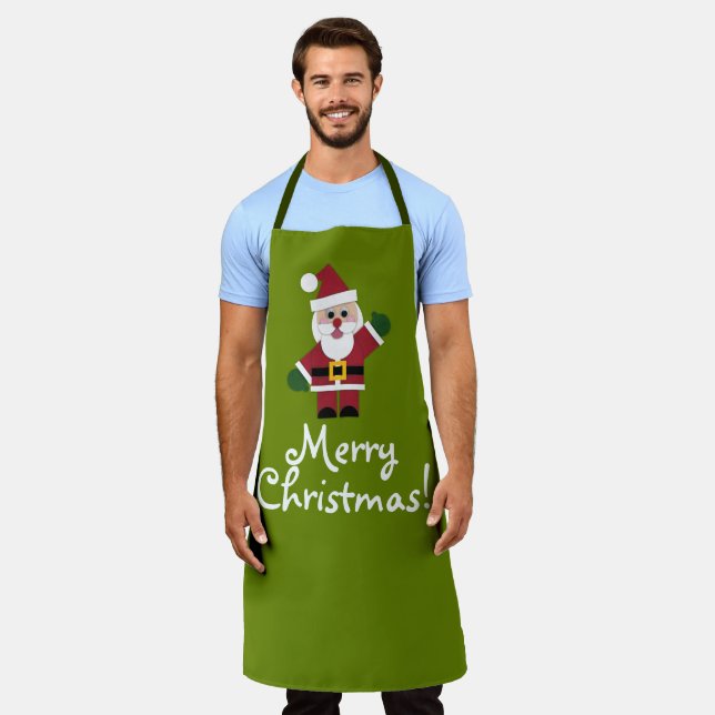 Tablier Felt Père Noël 2021 Apron (Porté)