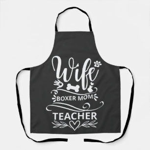 Tablier Femme Boxer Maman Enseignant Drôle Chien