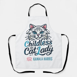 Tablier Femme de chat sans enfant pour Kamala Harris