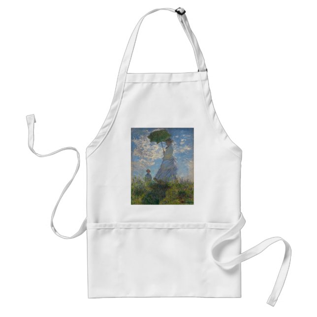 Tablier Femme de Claude Monet avec un parasol 1875 (Devant)