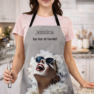 Tablier Femme Glamour Personnalisée Cuisine Drôle