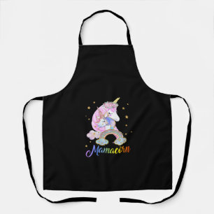 Tablier Femme MamaCorn Maman Amusante Unicorne Fête des Mè