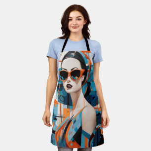 Tablier Femme moderne chic, élégance géométrique
