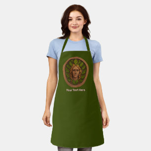 Tablier Femme verte - Bois