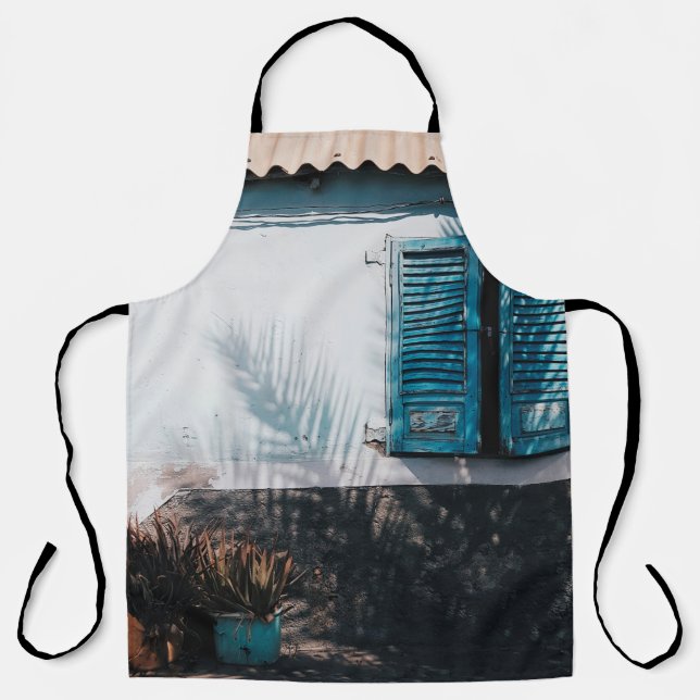 TABLIER FENÊTRES OUVERTES BLEUES (Recto)