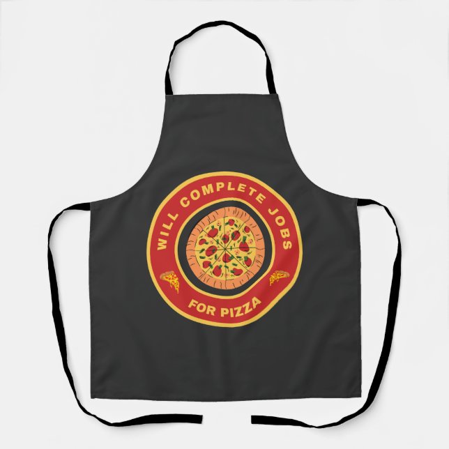 Tablier Fera les tâches pour de la pizza (Recto)