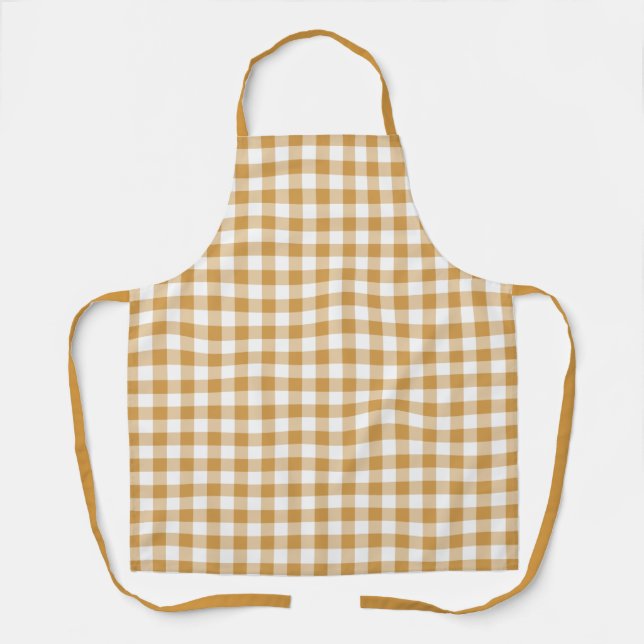 Tablier Ferme Jaune En vichy Apron (Recto)