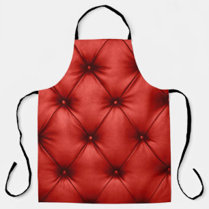 Tablier Fermer la texture arrière - plan du capiton rouge