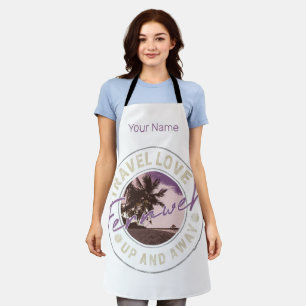 Tablier Fernweh Palm Et Plage Vintage voyage Souvenir