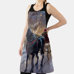 Tablier Festive de Noël au Labrador noir