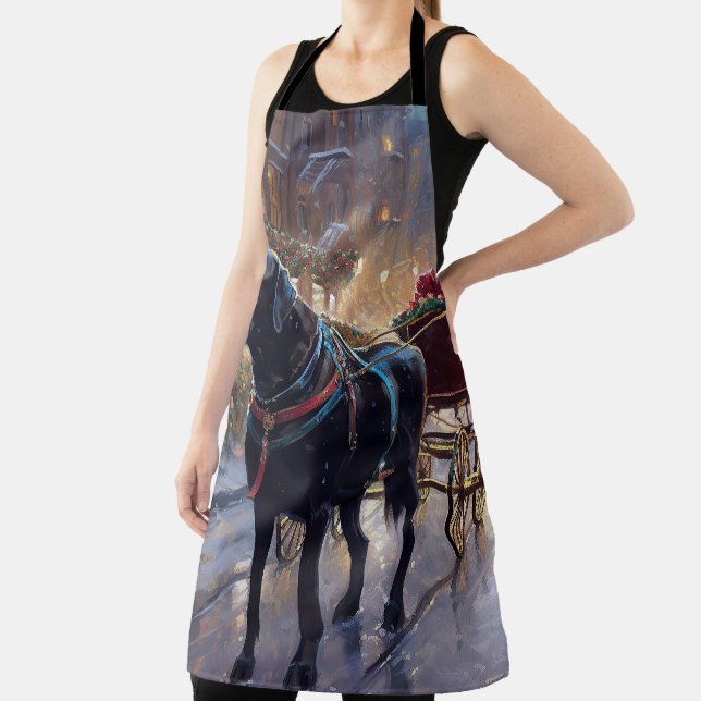 Tablier Festive de Noël au Labrador noir (Insitu)