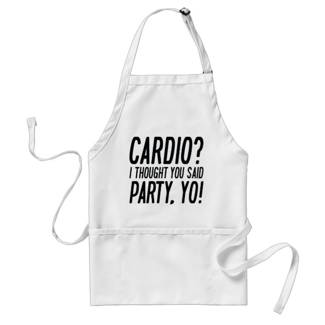 Tablier Fête Cardio Yo (Devant)