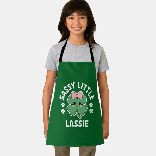 Tablier Fête de la Saint-Patrick Petite Fille Sassy Enfant (Insitu)
