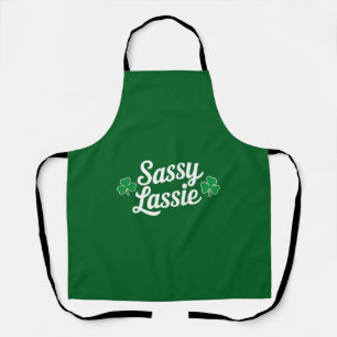 Tablier Fête de la Saint-Patrick Sassy Lassie Drôle Irland