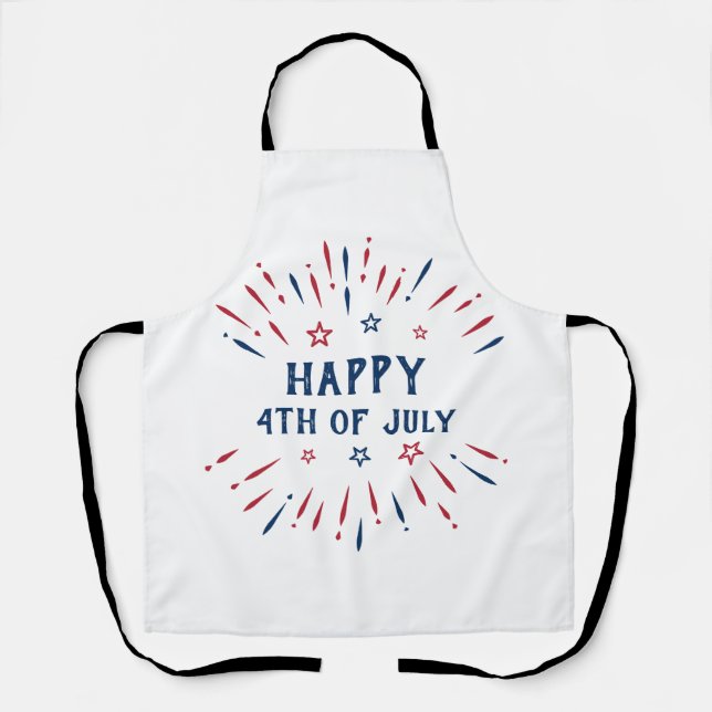 Tablier Fête de l'Indépendance 4 juillet patriotique améri (Recto)