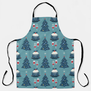 Tablier Fête de Noël Fancy Party vintage sans soudure