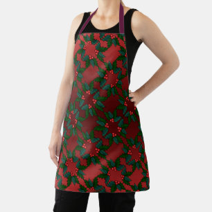 Tablier Fête des apprions de Noël Holly Apron