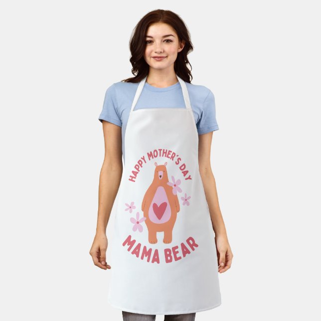 Tablier Fête des Mères Mama Bear Apron (Porté)