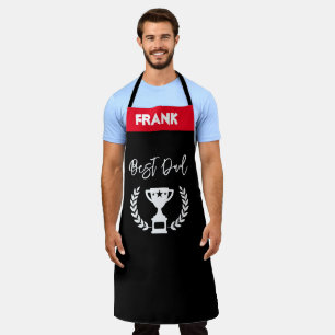 Tablier Fête des pères Apron, Personnalisé Nom Meilleur Pa