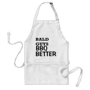 Tablier Fête des pères Bald Guys BBQ Meilleur anniversai